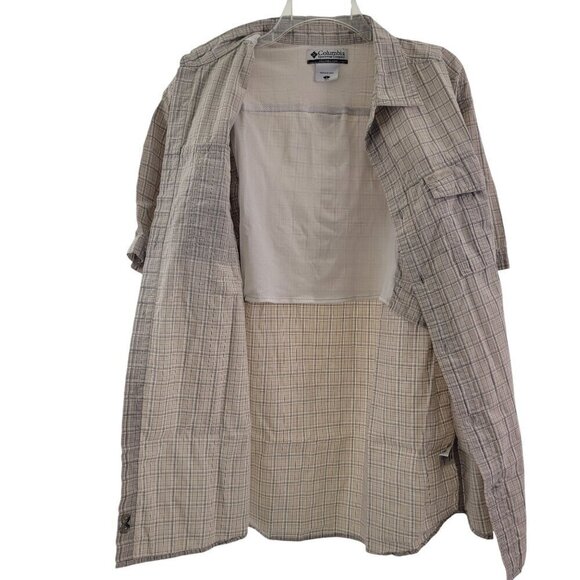 Columbia Omni-Shade Outdoor Fishing Short Sleeve Button Down Shirt – Size Large - Picture 2 of 15